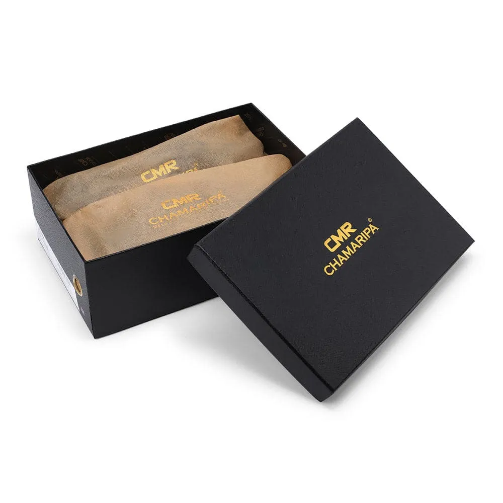 8CM / 3.15 Inches - CMR CHAMARIPA Dress Elevator Shoes Tall Men Shoes Black Patent Leather Oxfords