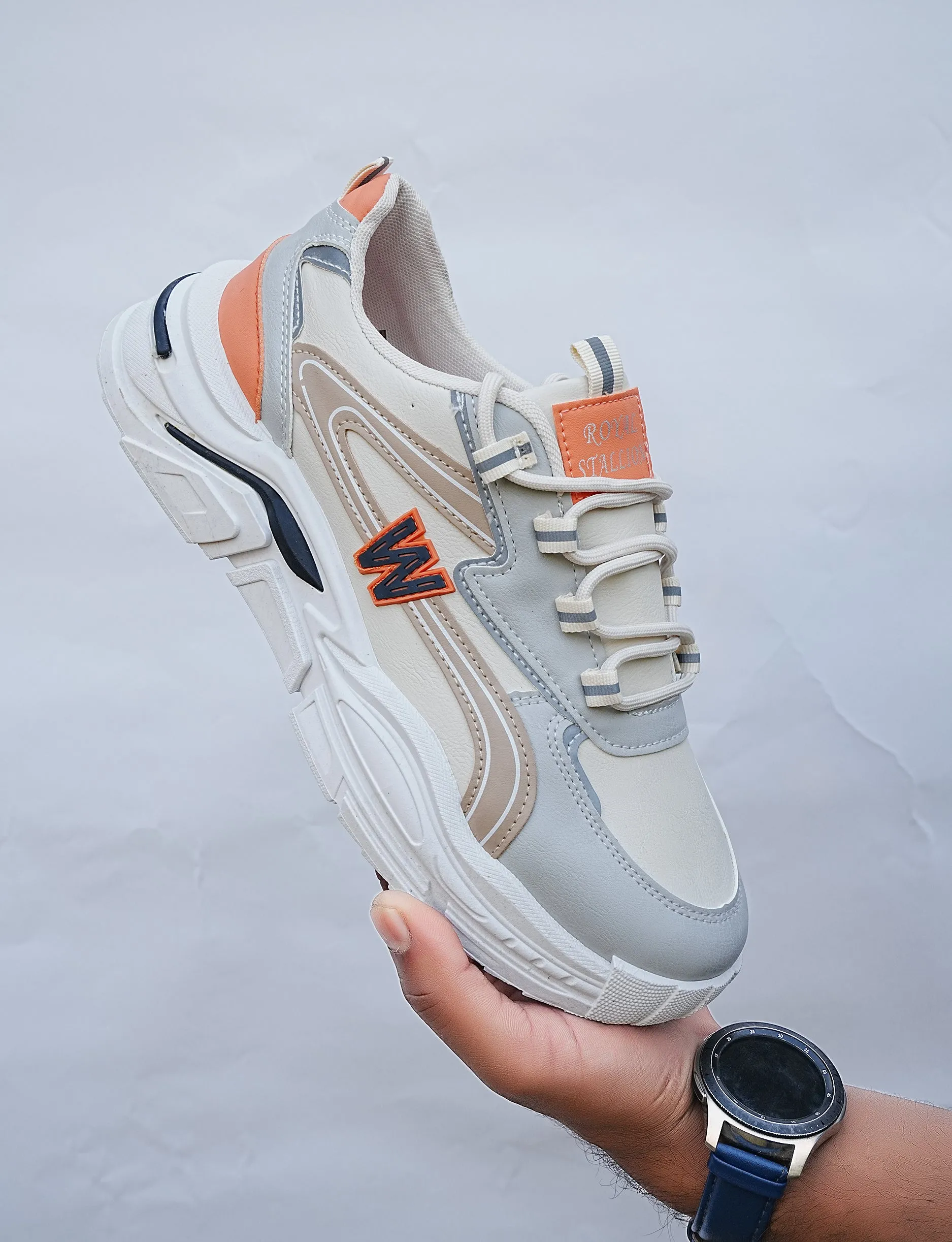 Beige Motion Sneakers – Move in Style and Comfort