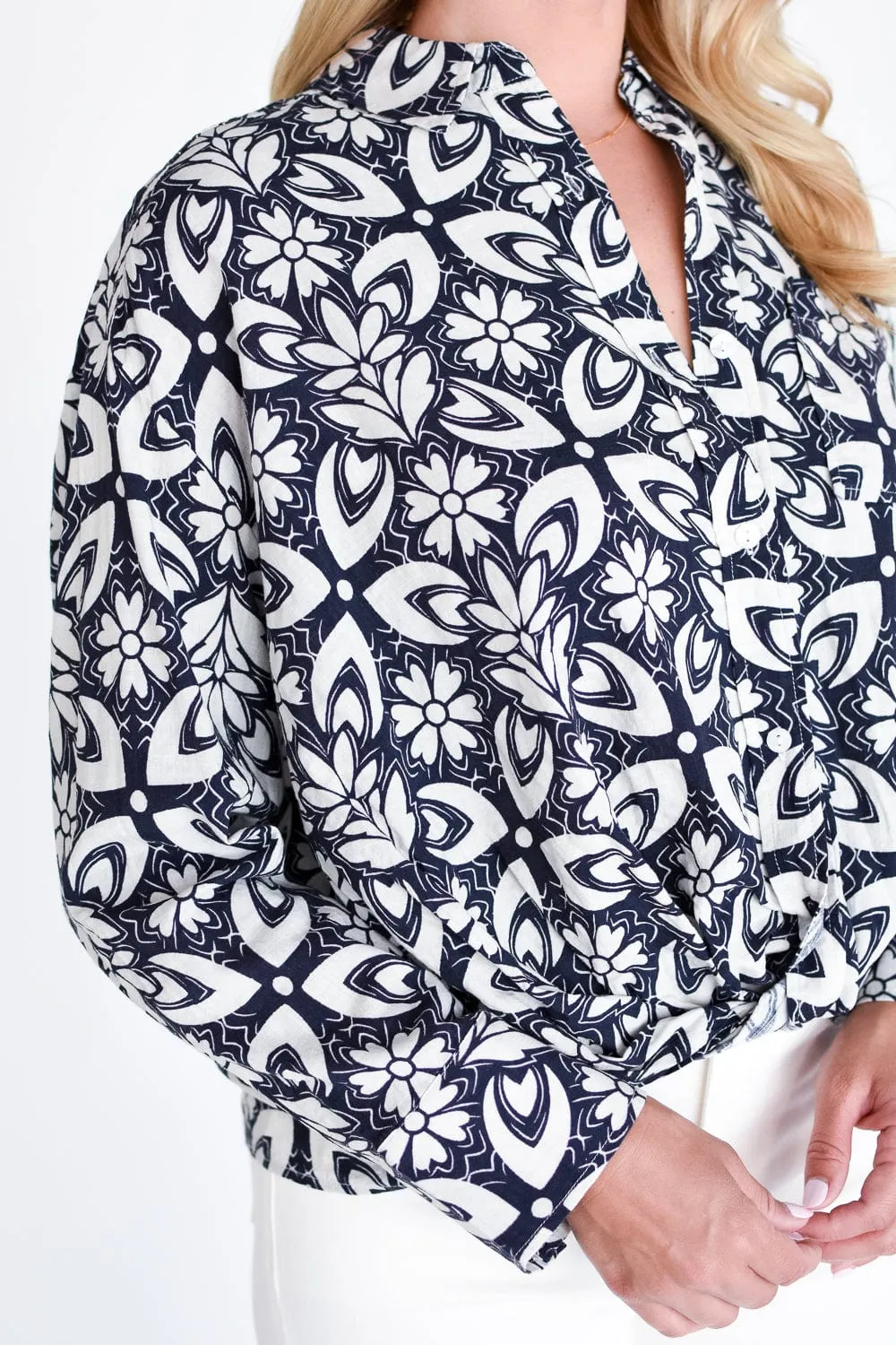 Berlin Button Down Top