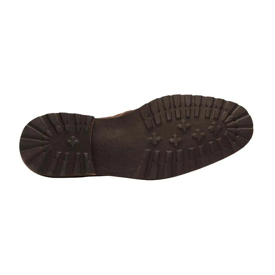 Brown Suede Lightweight Combination Saddle Oxfords