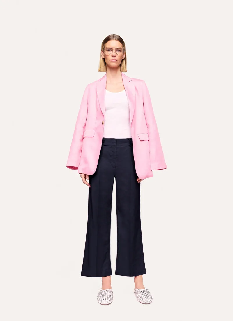 California Crop Linen Trouser