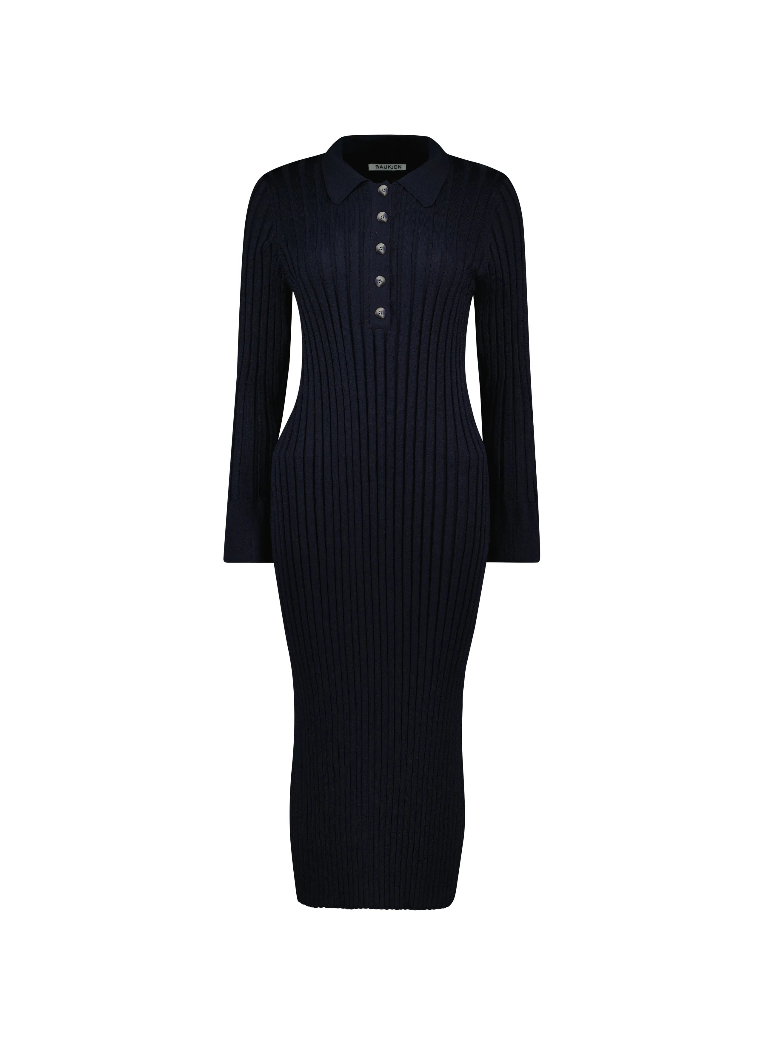 Cece Recycled Polyester & TENCEL™ Dress | Navy