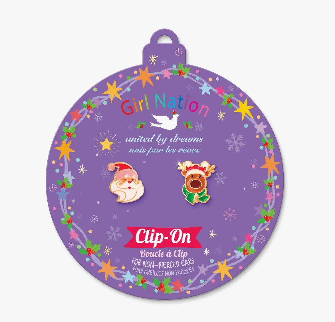 Clip On Holiday Earrings | Holly Jolly