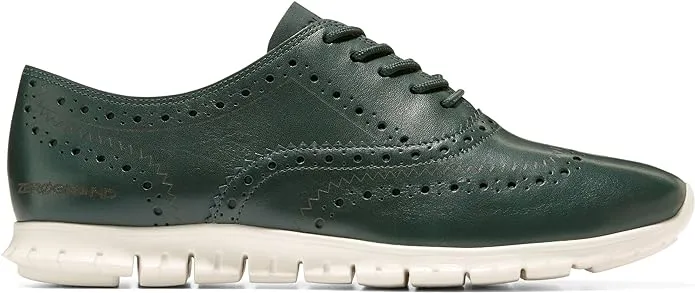 Cole Haan Zerogrand Wing Ox Closed Hole II Scarab/Ivory Lace Up Low Top Sneakers