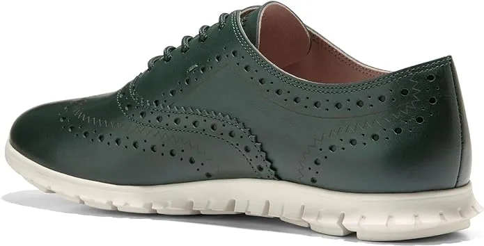Cole Haan Zerogrand Wing Ox Closed Hole II Scarab/Ivory Lace Up Low Top Sneakers