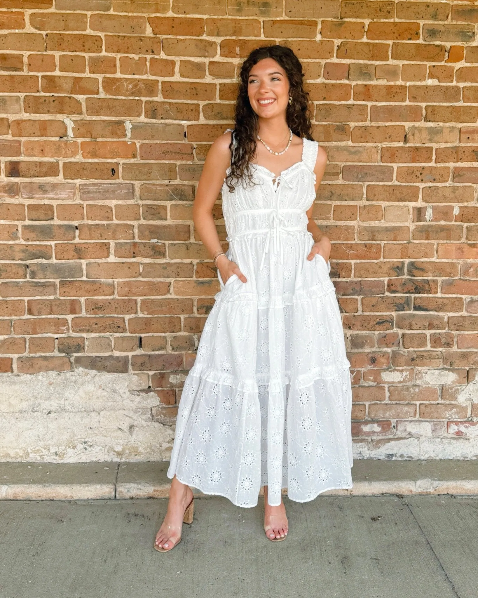 Daisy Dreams Eyelet Maxi Dress