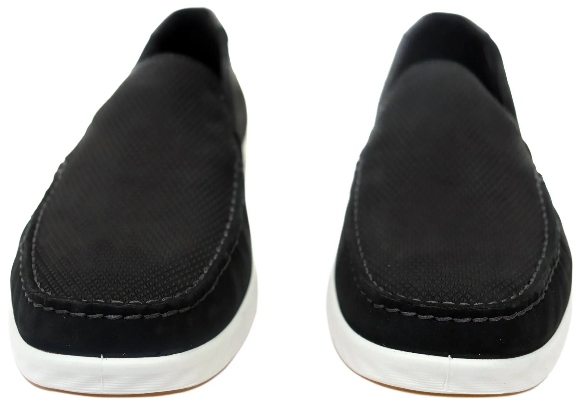 ECCO S Lite Moc Mens Nubuck Leather Moccasin Loafers