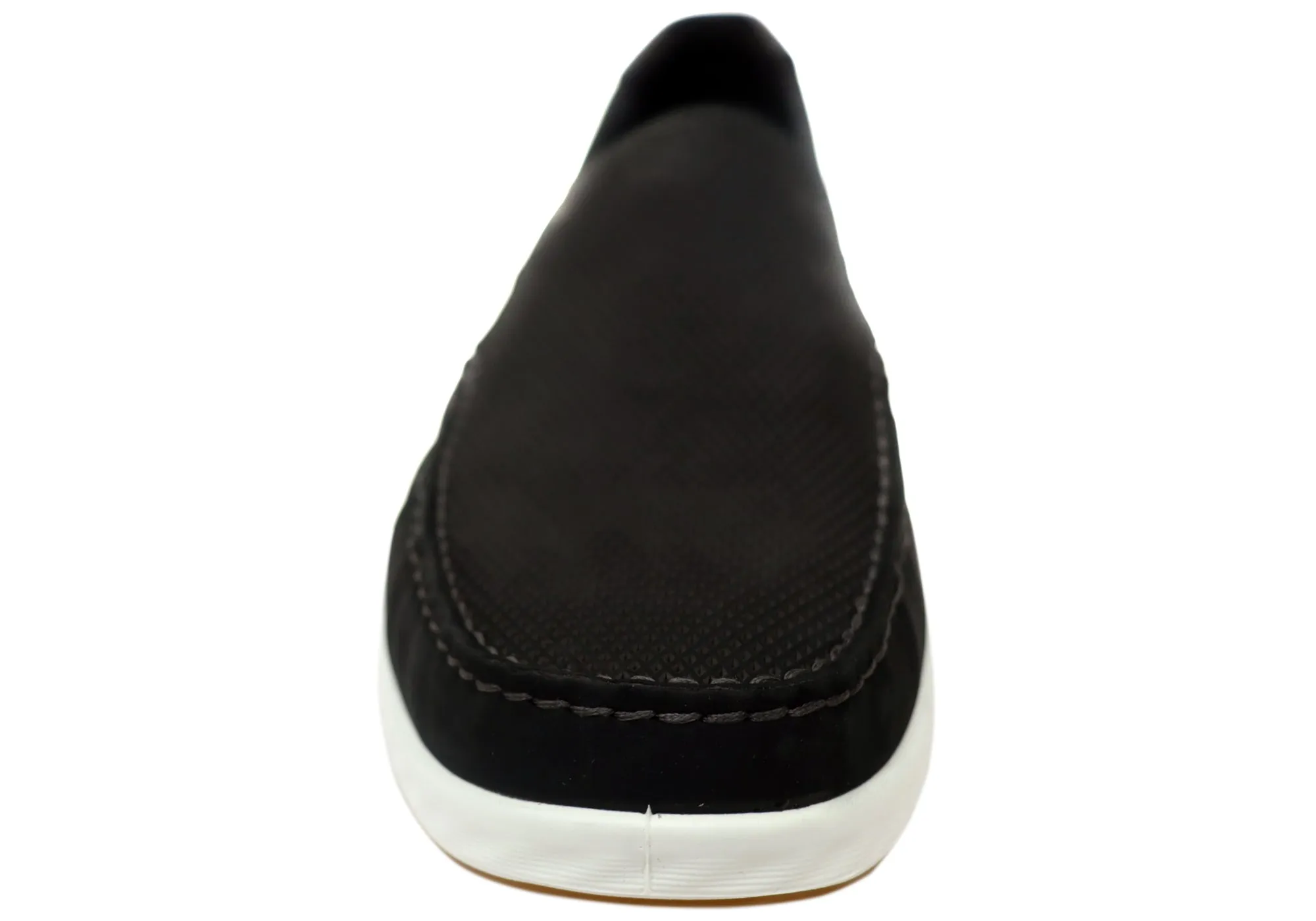 ECCO S Lite Moc Mens Nubuck Leather Moccasin Loafers