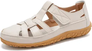 Fisherman Sandals for Women Close Toe Gladiator Sandals with Straps Roman Style Sport Non Slip Shoes Hollow Out Summer Shoes for Walking Dressy Trendy 2025