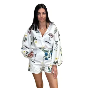 Floral Shirt and Shorts Set