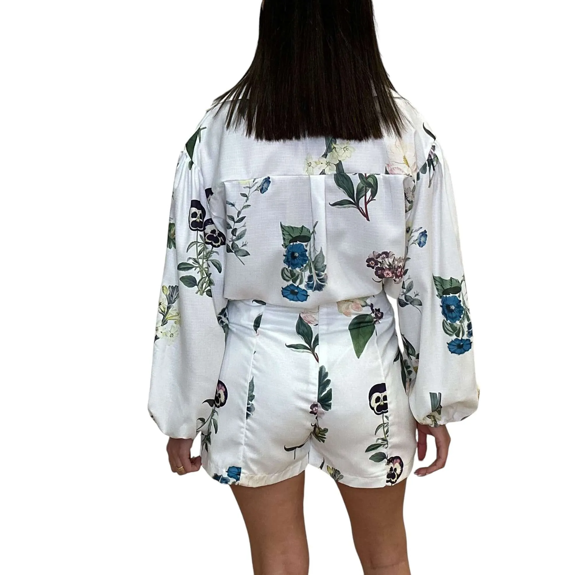 Floral Shirt and Shorts Set
