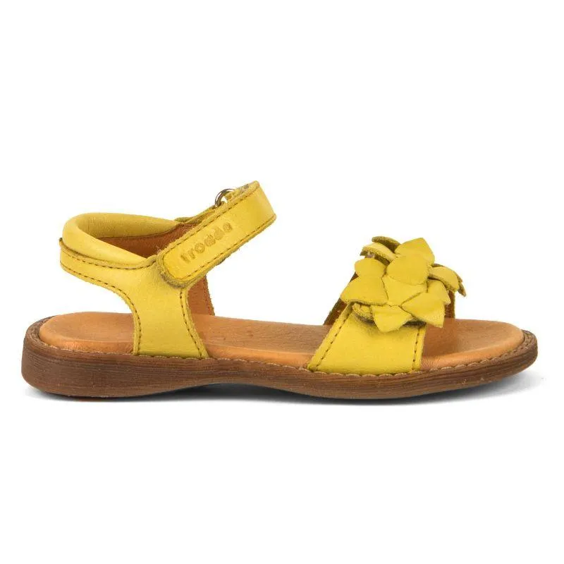 Froddo Girls Yellow Leather Sandals (Little Kids/Big Kids)