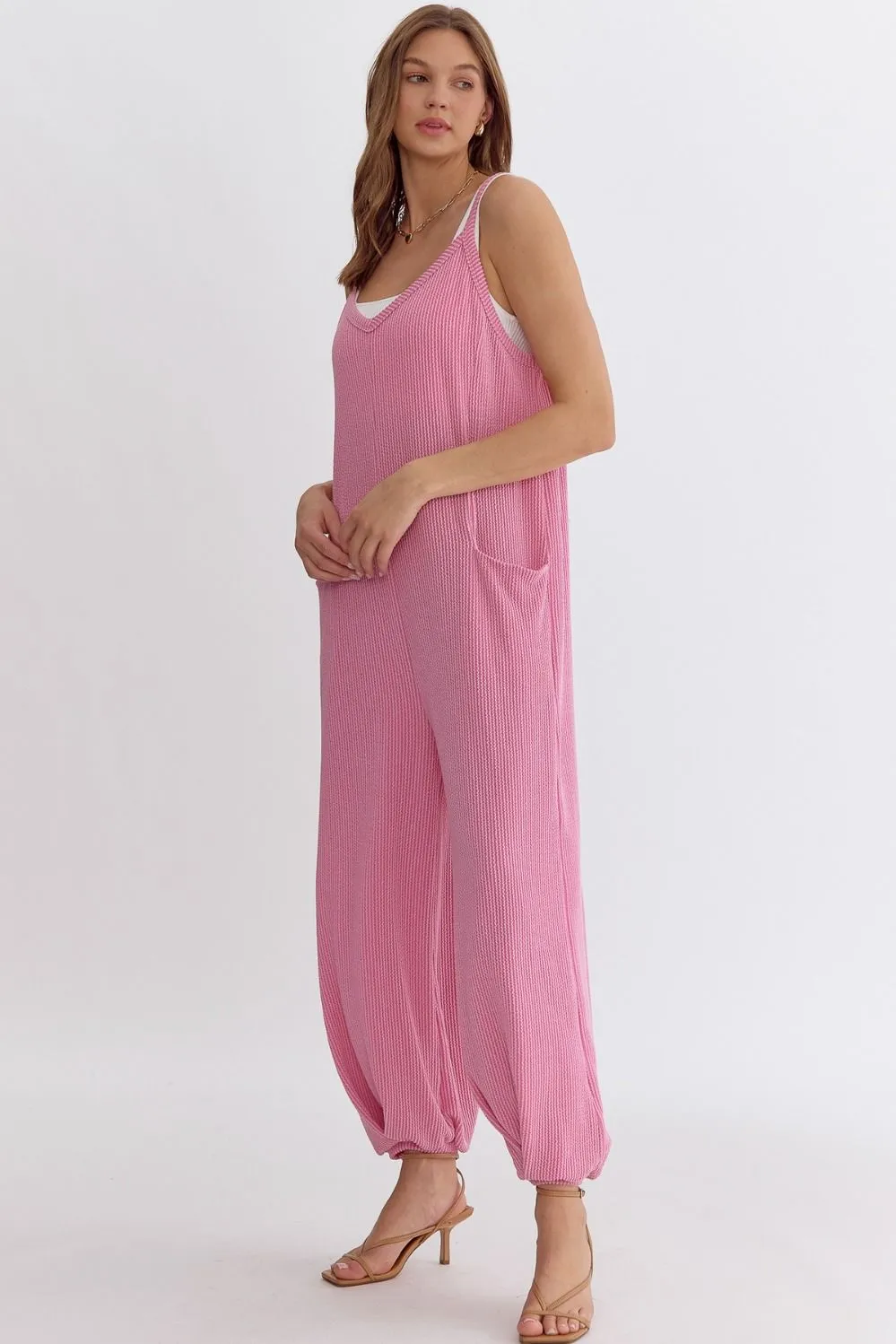 Here to Style Ribbed Jumpsuit