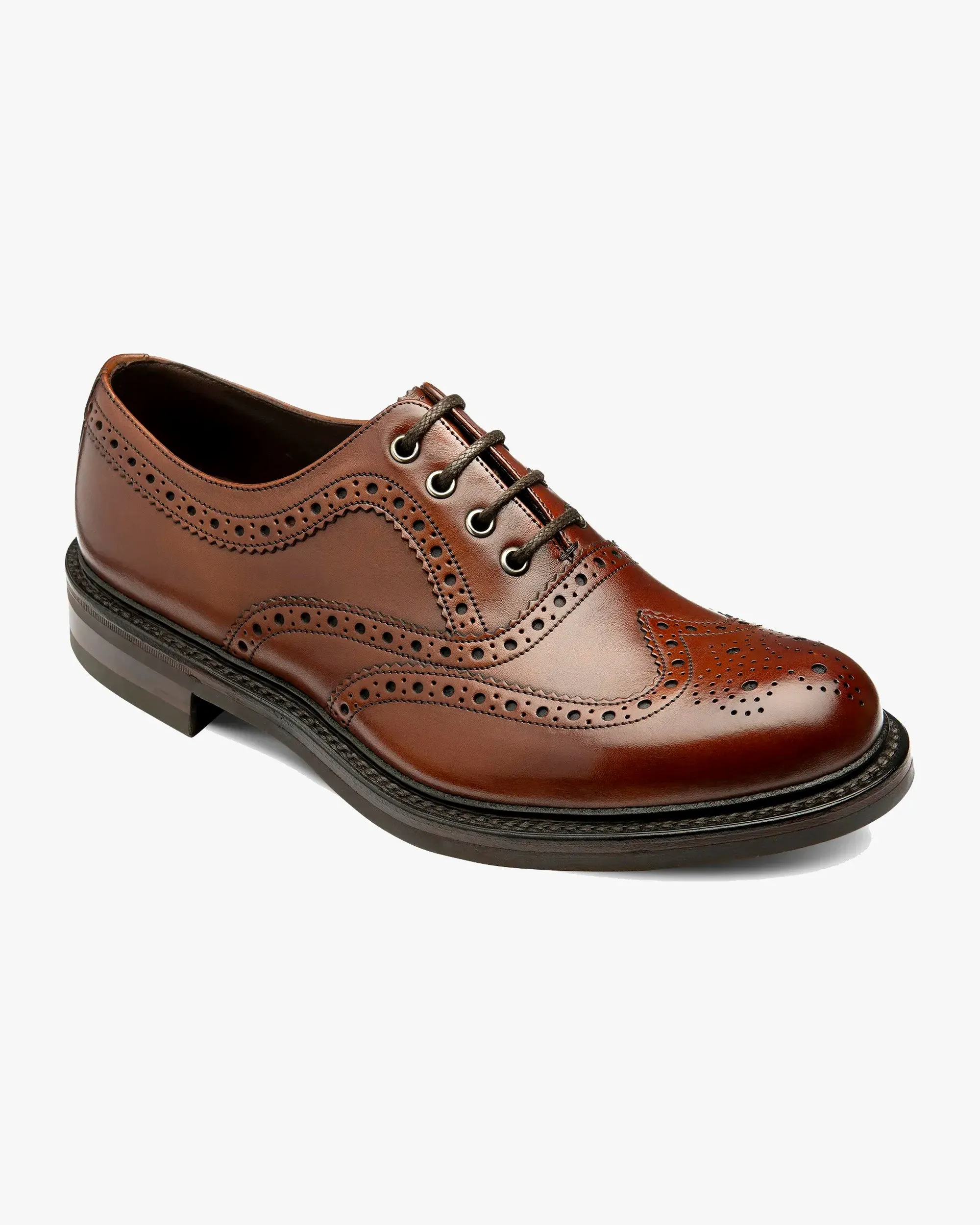Loake 1880 Country Edward Brogue Oxford - Mahogany
