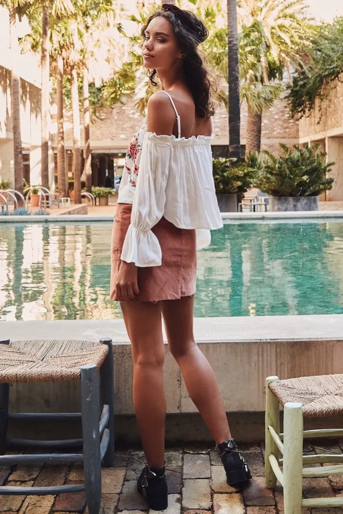 Maja Crop Top White