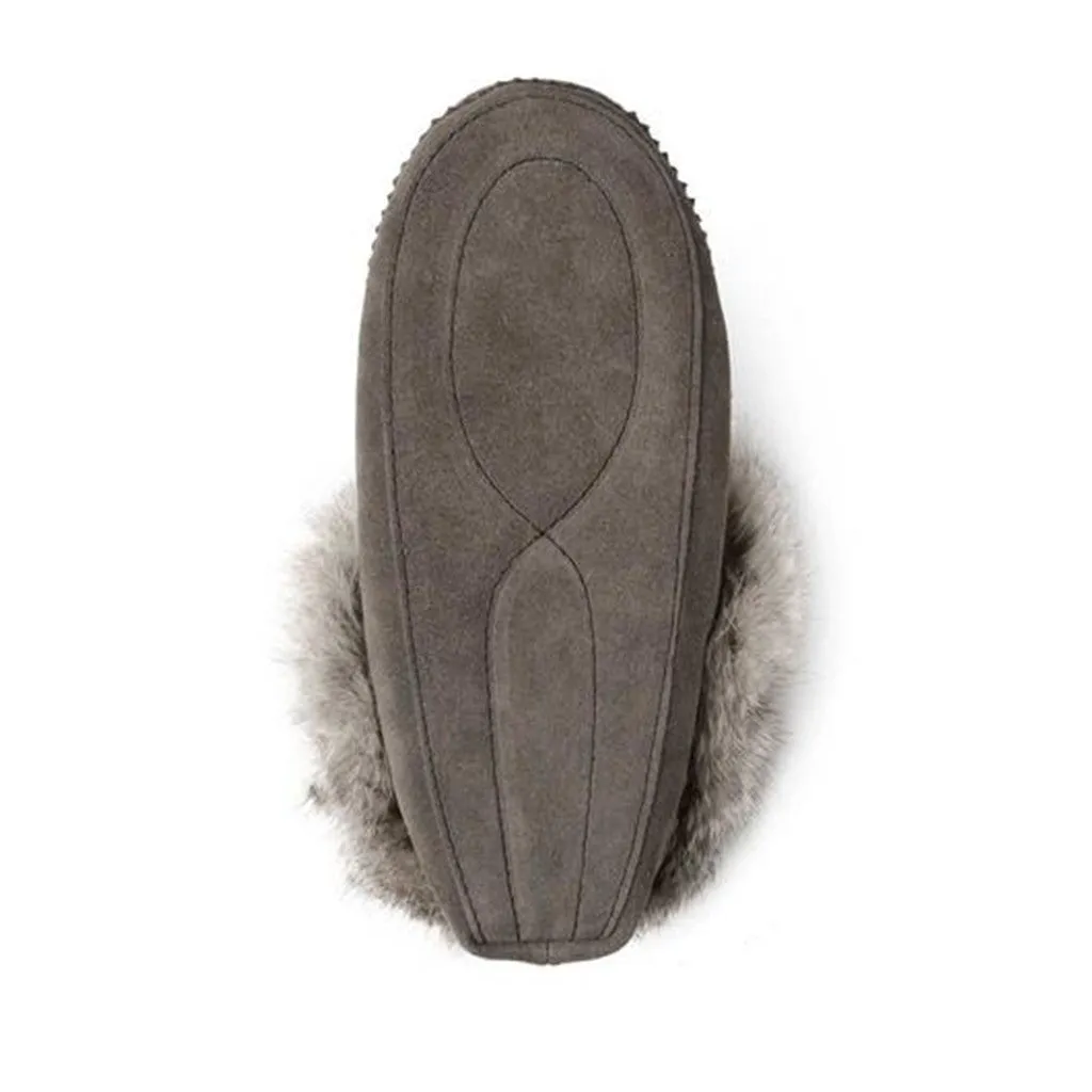 Manitobah Mukluks Tipi Moccasin in Charcoal Grey