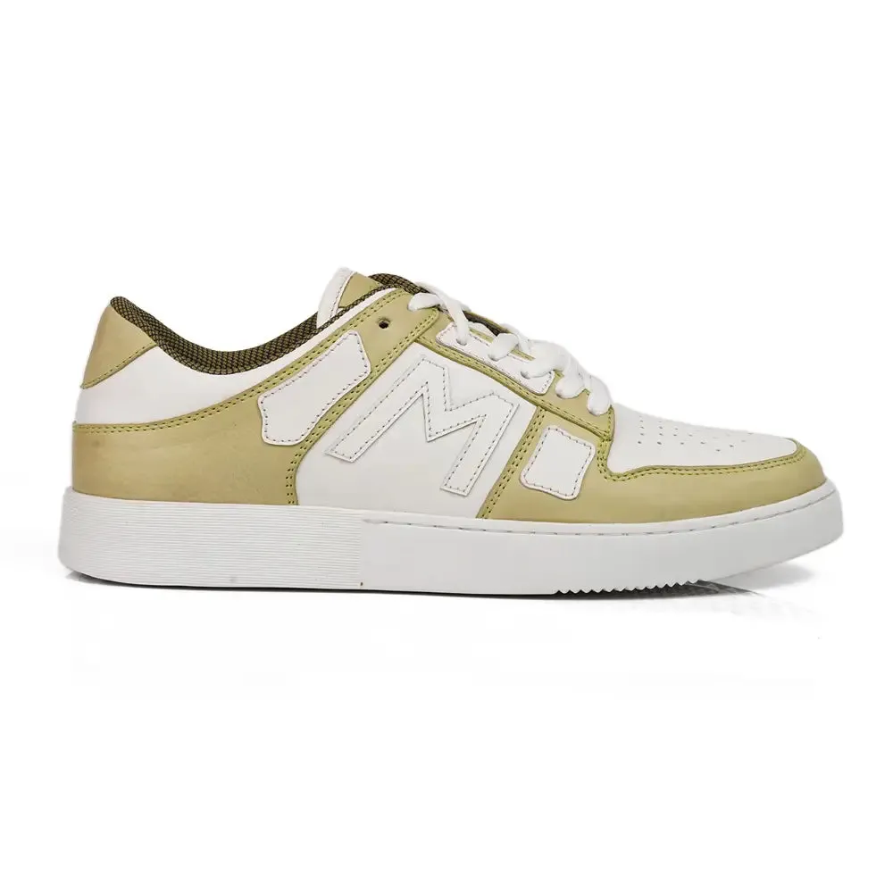 McCoy's Hunter Leather Skel Lows Men's Sneakers Sea Green and White