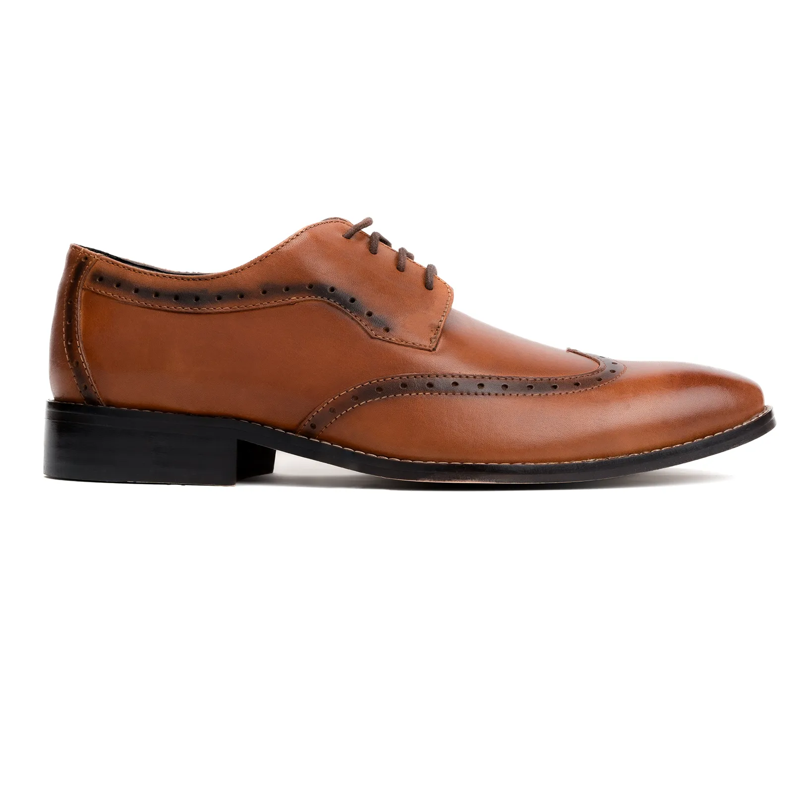 Men's derby brogue lace up shoes