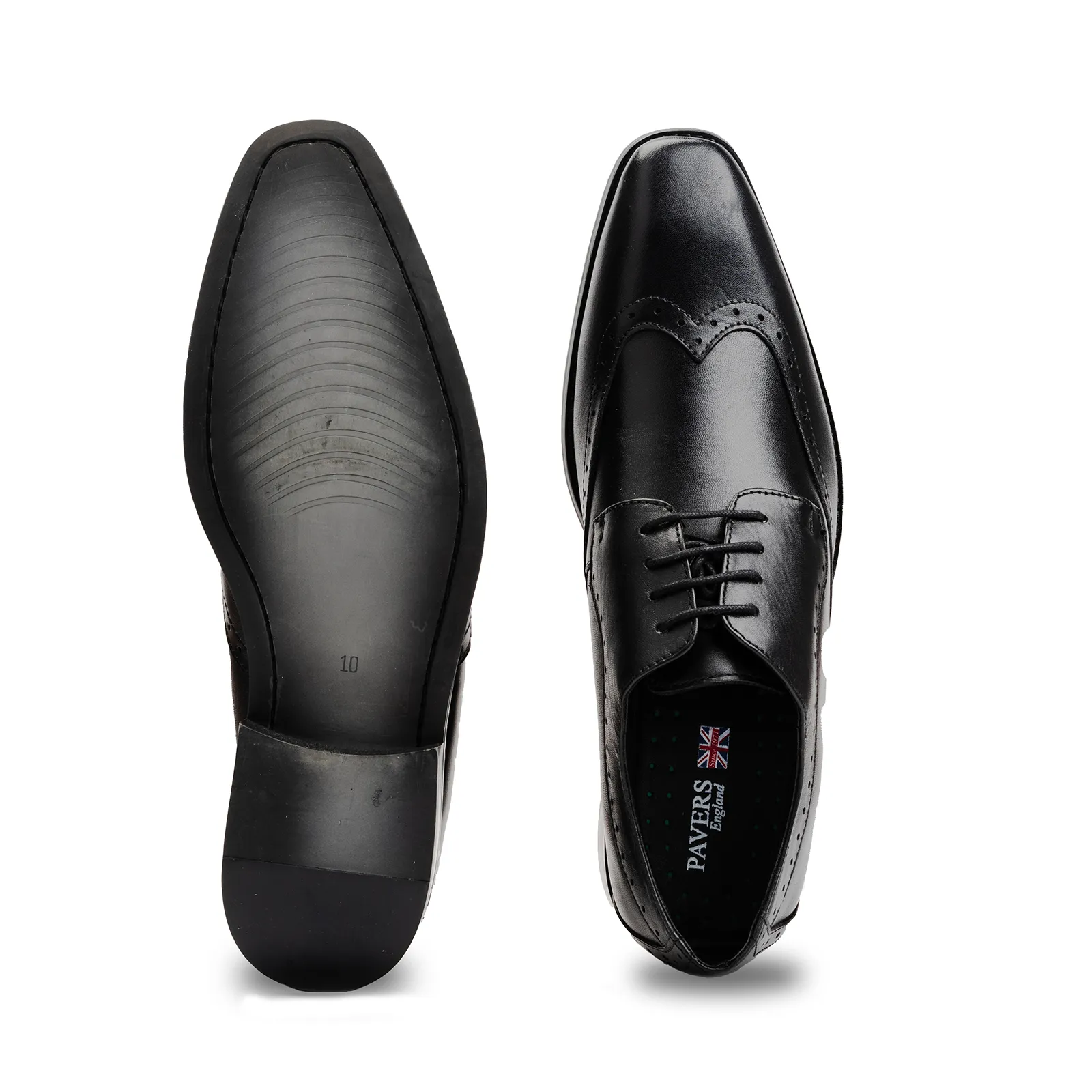 Men's derby brogue lace up shoes