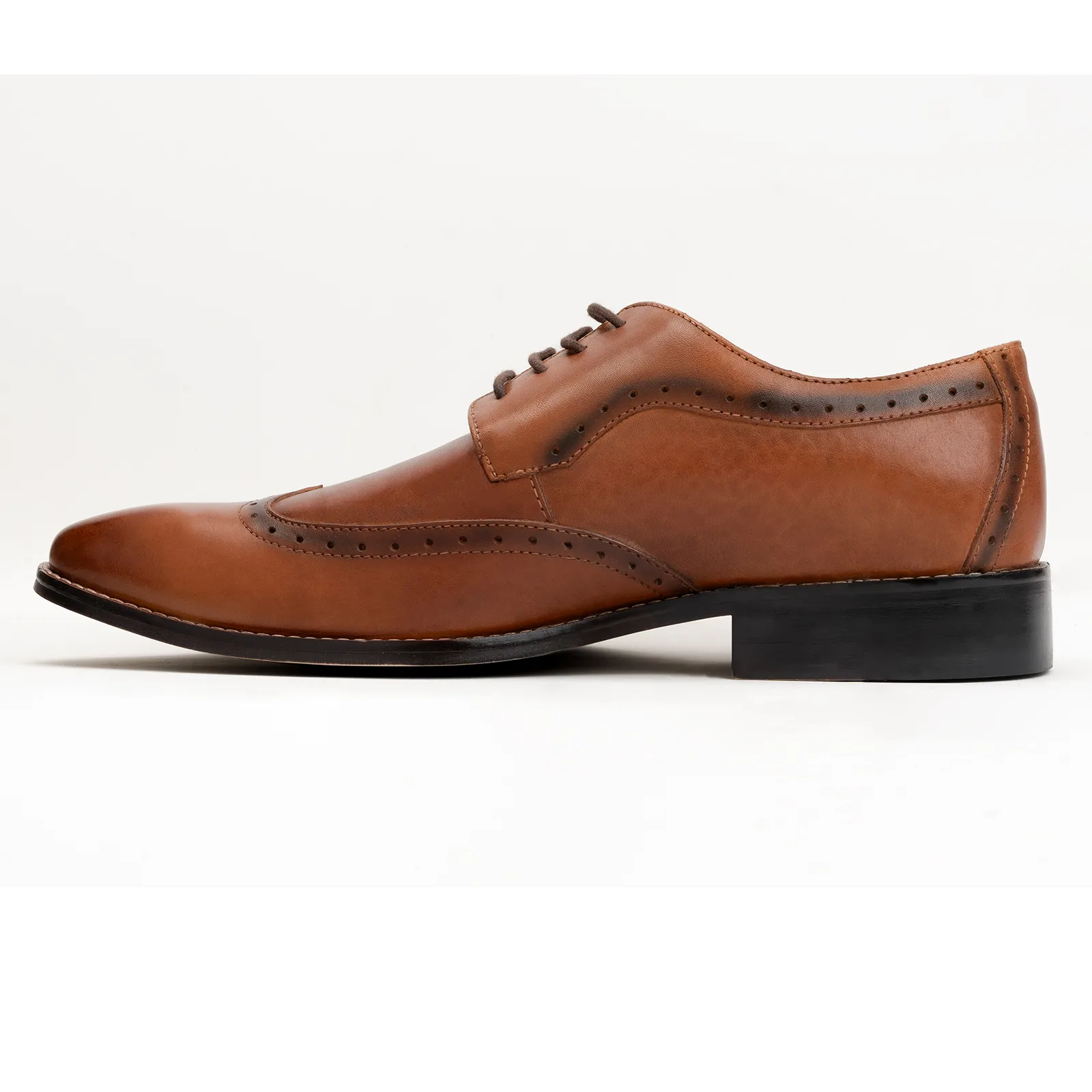 Men's derby brogue lace up shoes