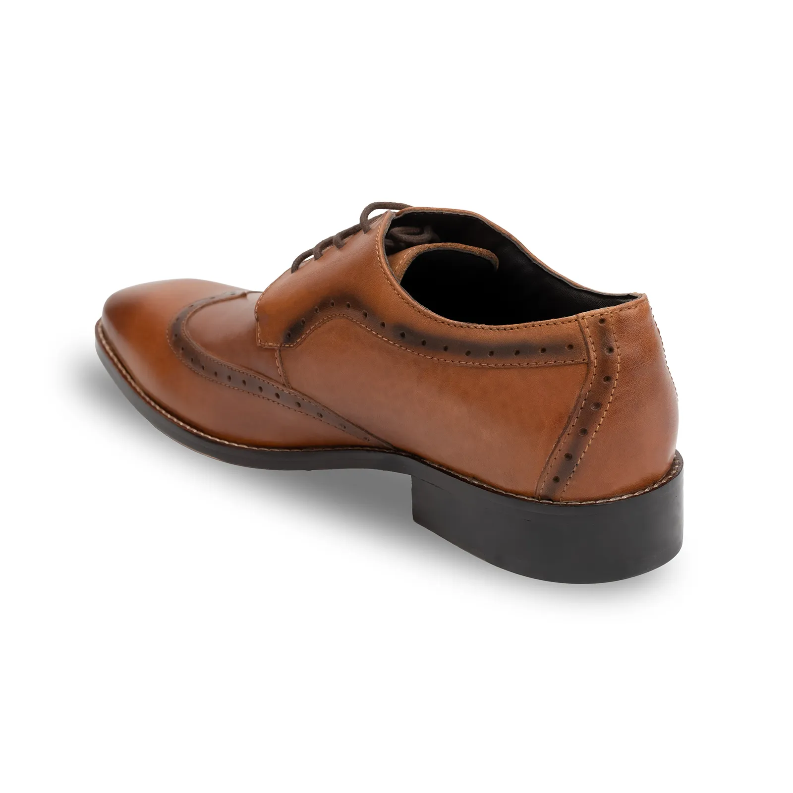 Men's derby brogue lace up shoes