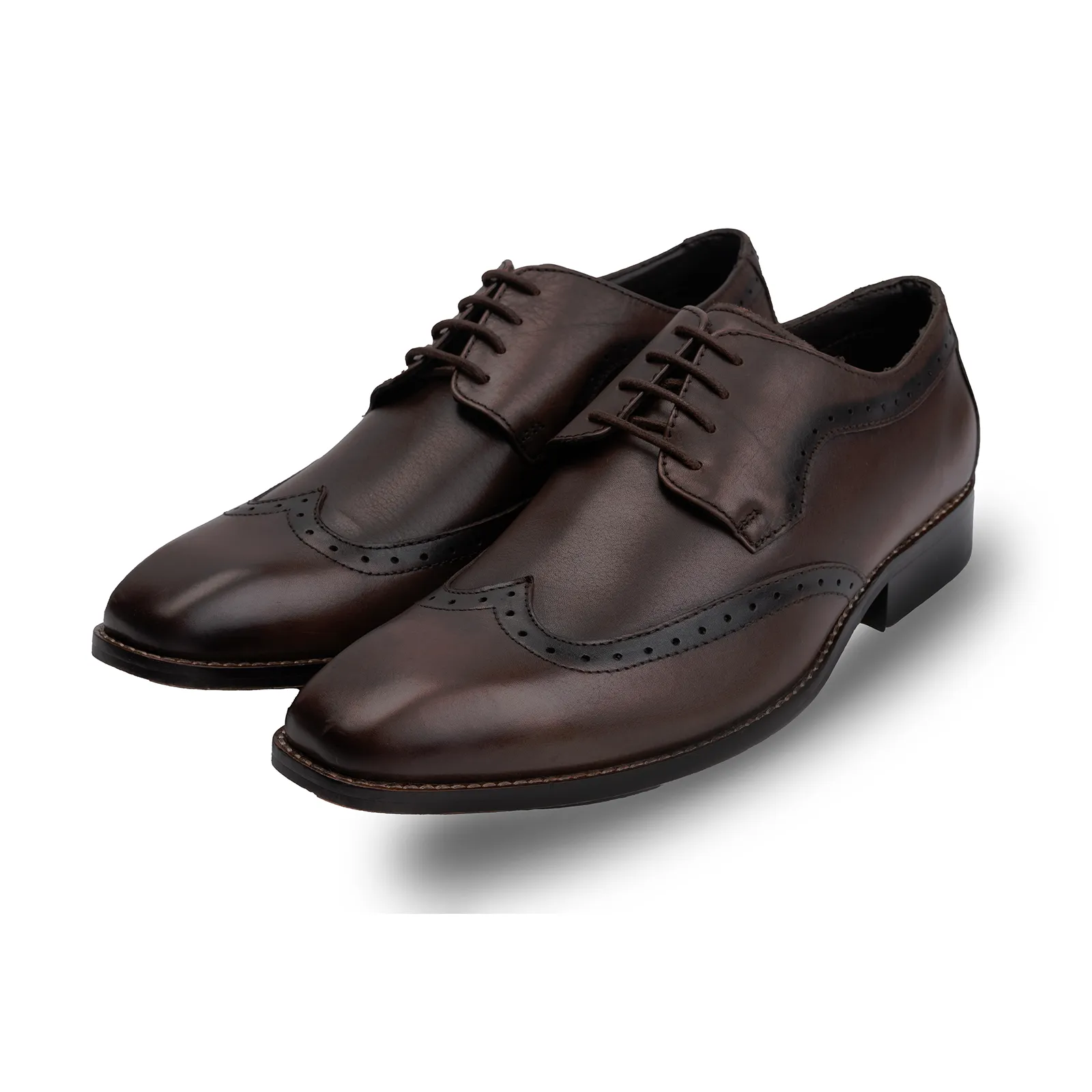 Men's derby brogue lace up shoes