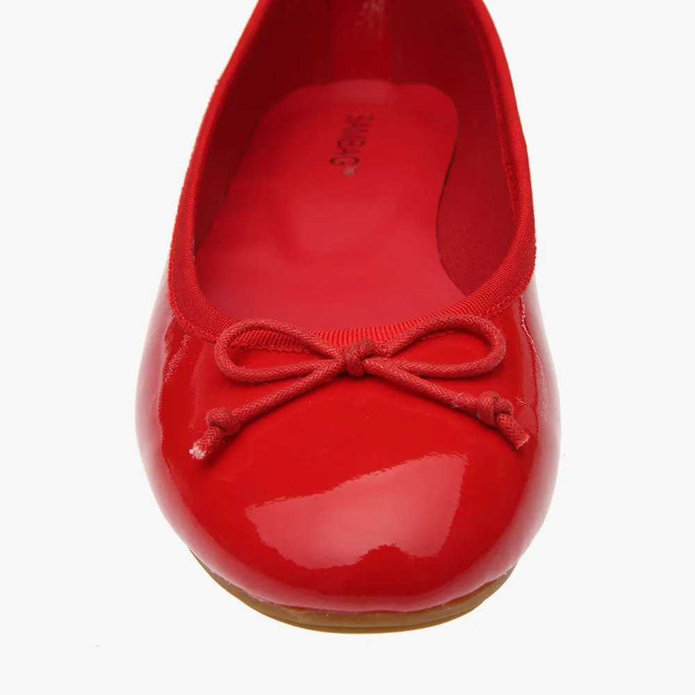 Natalie Red Patent Ballet Flat