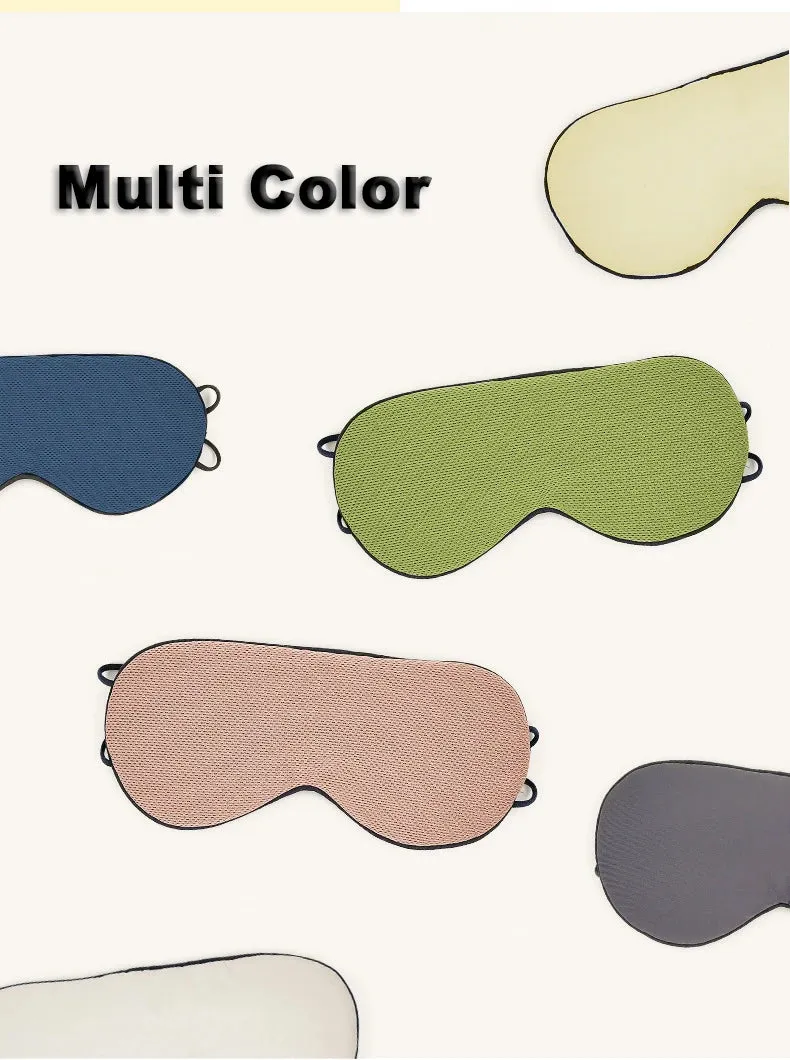 New Cool & Warm Dual-use Blackout Eye Mask Travel Portable Soft Silk Blindfold Relieve Fatigue Lightweight Sleep Eyeshade
