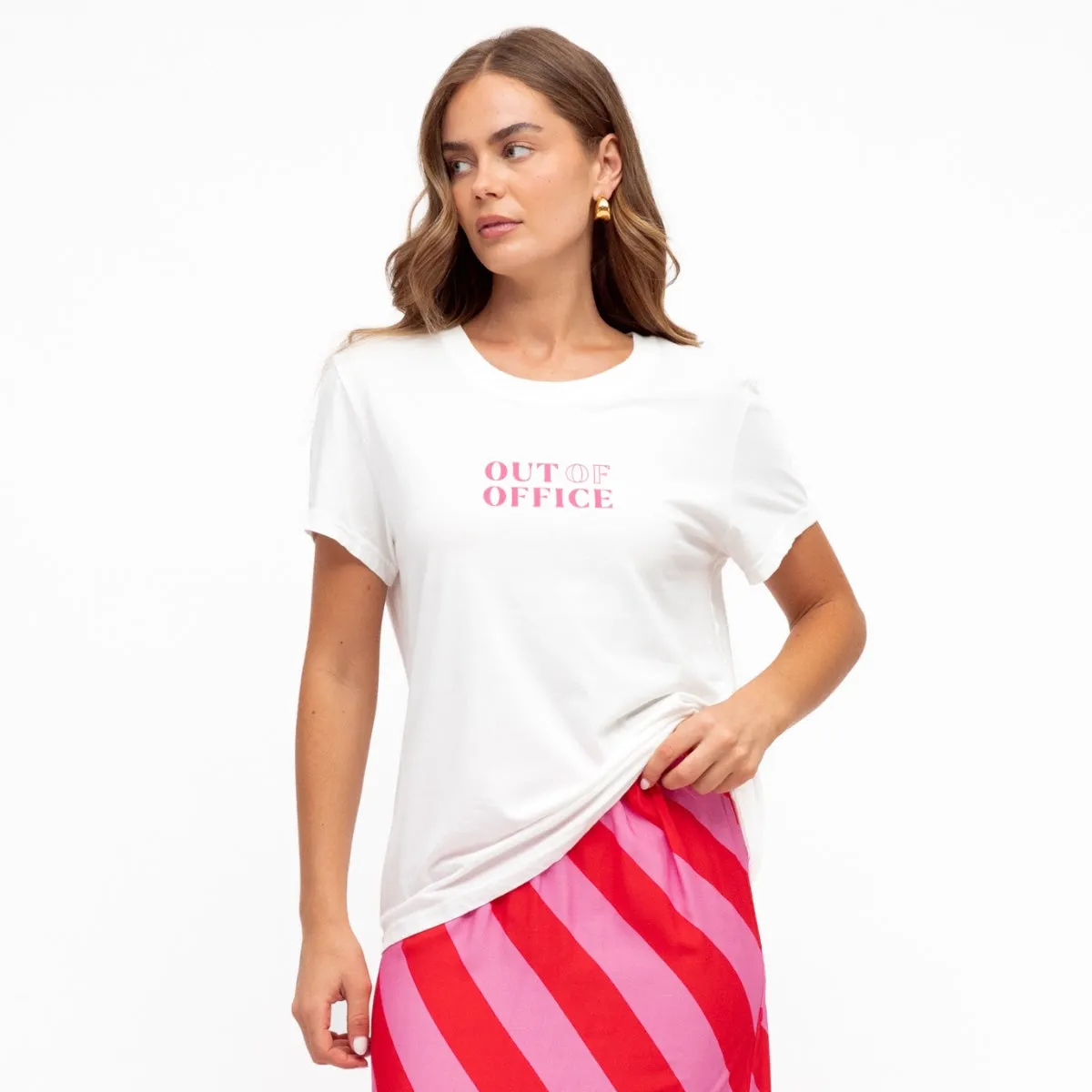 Out Of Office Tee (White)