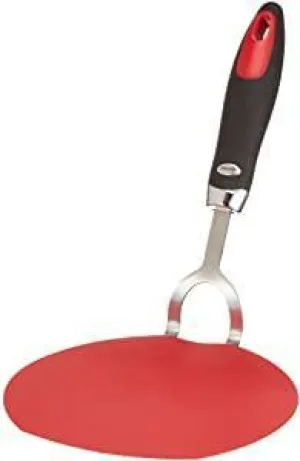 Pancake Spatula Flexible Red Nylon Red & Black Handle