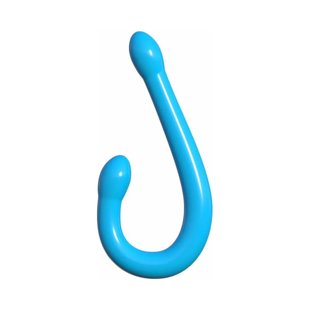 Pipedream Classix Double Whammy 17.25 in. Flexible Dual-Ended Dildo Blue