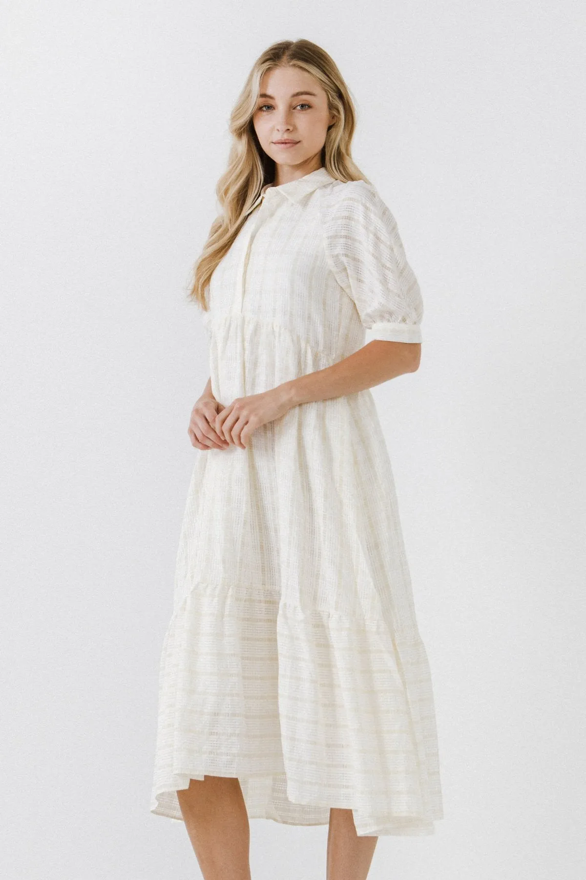 Plaid Midi Dress