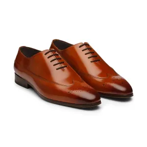 Tan Longwing Oxfords