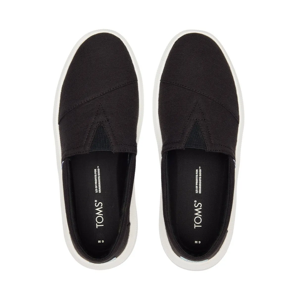 TOMS Sneakers Rover 2.0 Men  - Black Recycled Cotton
