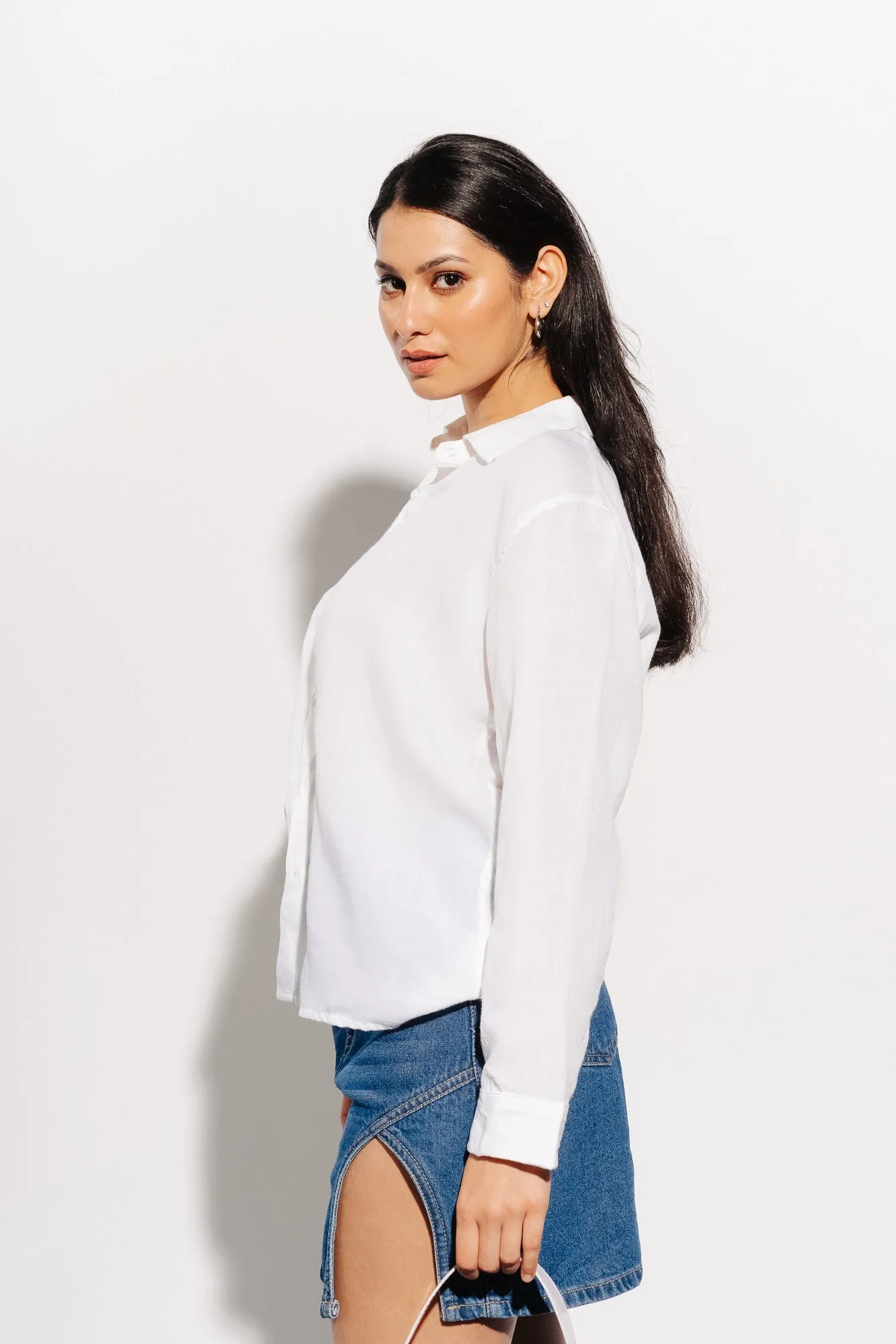 White Linen Shirt